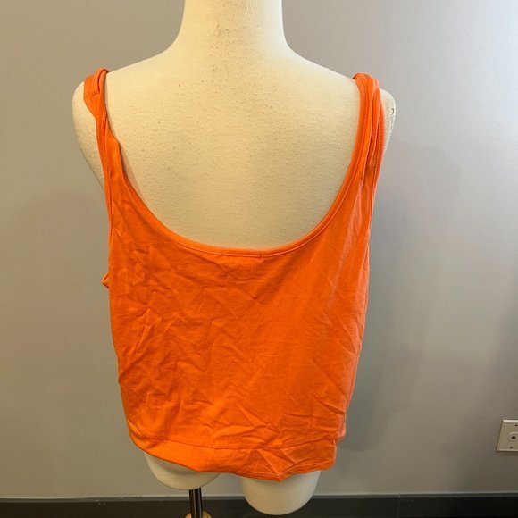 NWOT BP Twist Strap Tank in Coral Camelia (1X) - Picture 6 of 11